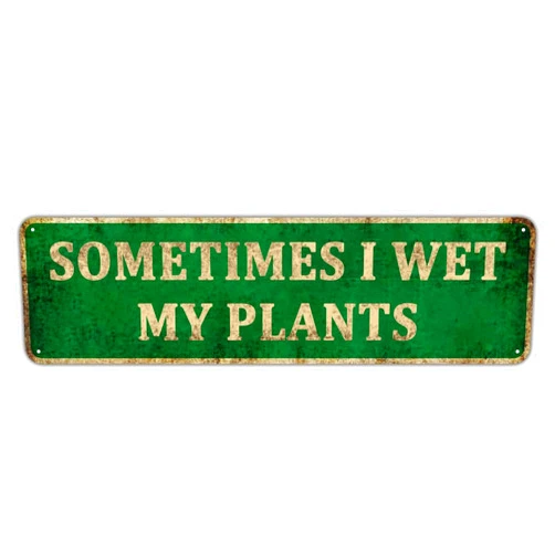 KIOZIY Sometimes I Wet My Plants - Garden Gifts and Decorations for Gardeners, Garden Decor for Outside, Plant Lovers Art for Women, 4