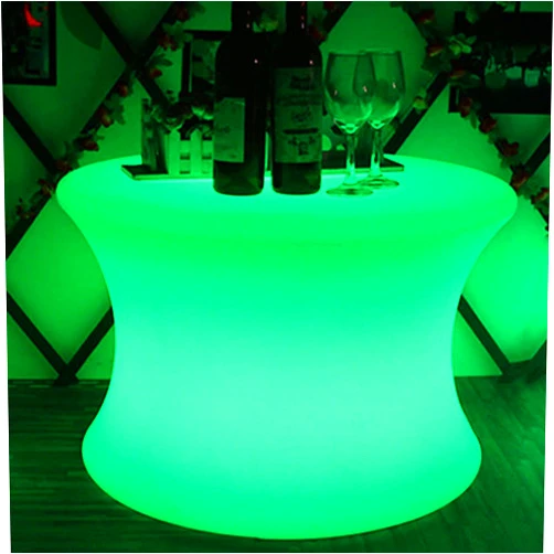 DRTONK 16 Inch LED Square Cube Color Changing Lighting Chair with 16 RGB Colors Rechargeable Strap, Remote Waterproof Lighting Table, Outdoor Patio Party Square Stool Seat Ambient Lighting