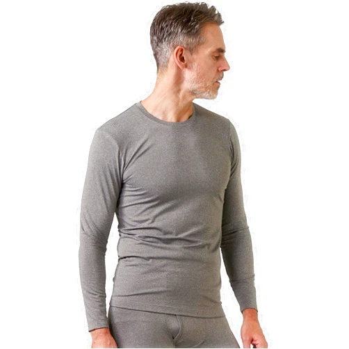 LAPASA Men's Thermal Underwear Top Crewneck Long Sleeve Shirt Base Layer Lightweight Midweight Heavyweight Winter M09/M26/M55