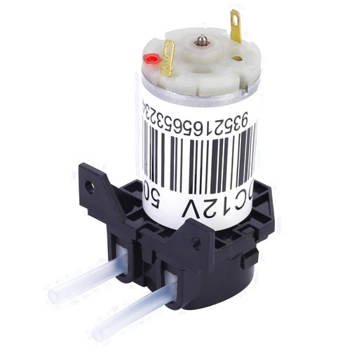 Gonetre Right Angle Self Priming Pump Micro Peristaltic Pump with Silicone Tube for Experiment (12V)