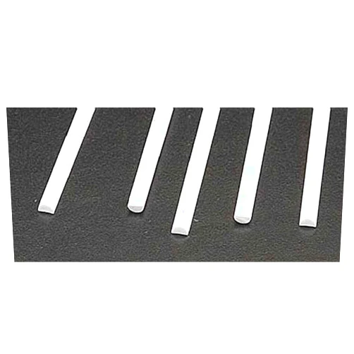 Plastruct MRH-125 Half-Round Rod.125 5 PLS90884 Plastic Building Supplies