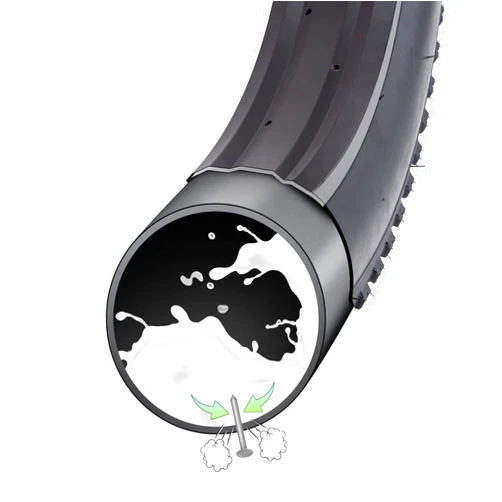 YunSCM 2-Pcs 700C Self Sealing Heavy Duty Bike Tubes 700x35C 700x38C 700x40C 700x42C AV48mm Schrader Valve Automatic Repair, Puncture Resistant Compatible with 700x35C/36C/38C/40C/42C/43C Bicycle Tire Tubes