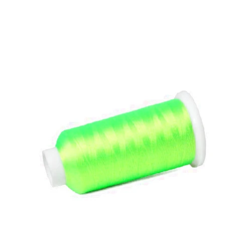 SAKTHREAD Chartreuse Polyester Fluorescent Thread 4000Y 120D/2 High Strength and Environmental Protection Fluorescent Embroidery Thread Sewing Thread Computer Embroidery MachineThread
