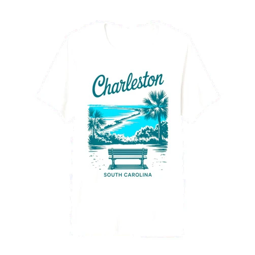 Threadrock Charleston South Carolina Vintage Travel Scenic View Premium Tri-Blend T-Shirt