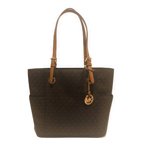 MICHAEL Michael Kors Signature Jet Set Travel East West Tote - Brown, Large