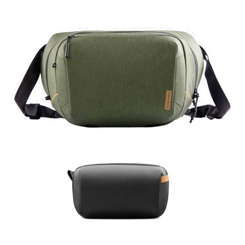 PGYTECH OneGo Solo V2 10L Camera Sling Bag+Tech Accessories Pouch Waterproof Small Electronics Organizer Bag for Sony/Canon/Nikon/DJI Mavic/Air/Mini/Tripod