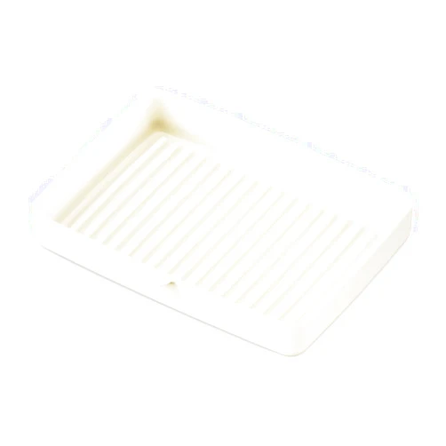 TERANUVO Silicone Oven Tray compatible with BALMUDA The Toaster Oven - safe to use, non toxic, durable, dishwasher safe, heat resistant, silicone liners for air flow and drain oil, non stick (White)