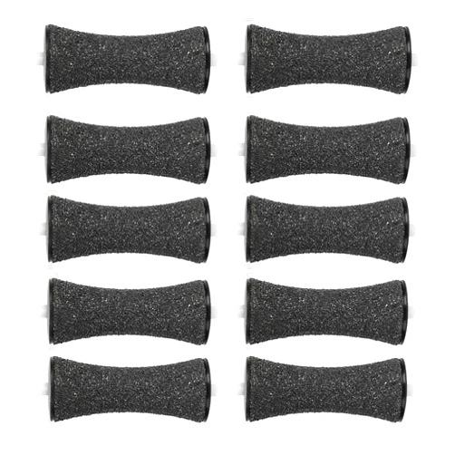 GOMINYUF 10 Pack Replacement Roller for Amope Pedi Foot File, Upgrade Concave Shape Roller for Cracked Heel-Extra Coarse
