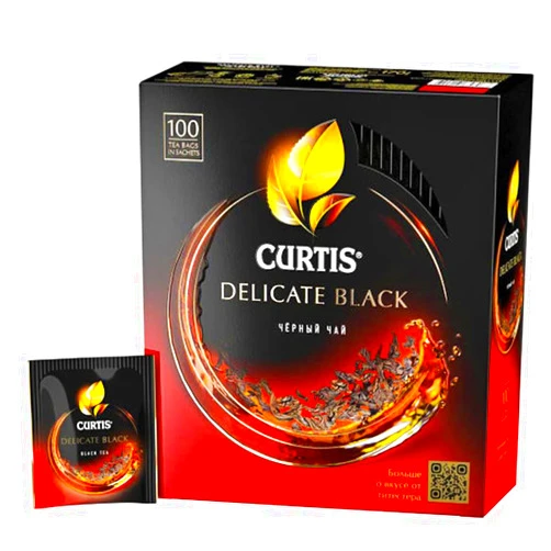 Generic CURTIS DELICATE BLACK TEA - Gourmet Tea Bags - A Naturally Smooth & Rich Tasting Black Tea - Small Leaf Black Tea - 100 Count Tea Infuser Bags - 1.7g x 100 Count