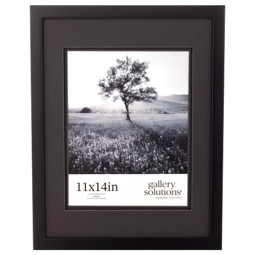 Gallery Solutions - Black Wood Wall Frame 11