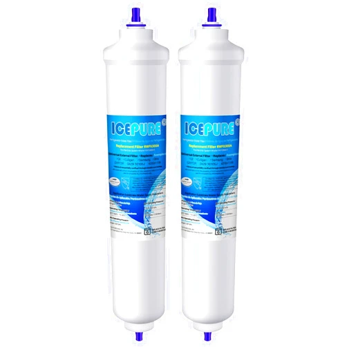 ICEPURE GXRTQR Inline Water Filter, replacement for GE GXRTQR, GXRTQ, Whirlpool WHKF-IMTO and Samsung DA29-10105J, HAFEX/EXP, 4378411RB,Ice Maker, 2pack