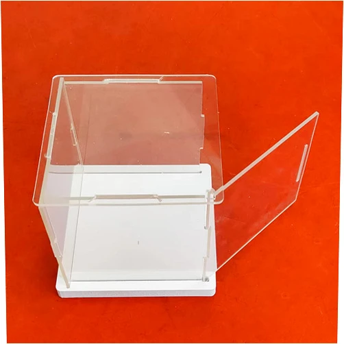 CieCian Openable Clear Acrylic Display Case Box ，Versatile Collectibles Display Dustproof Showcase with Thickening Base，for Display Action Figures Home Storage Organizing Toys (8x4x6 inch/20x10x15cm)