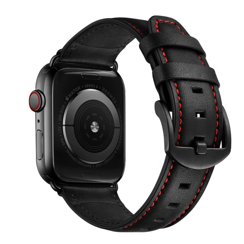 CINORS Leather Band Compatible with Apple Watch 10 46mm Ultra2 49mm 45mm 44mm 42mm Mens Women Vintage Leather Strap XL Dressy Black Bands for iWatch Ultra Series 9 8 7 6 5 4 3 2 1 SE