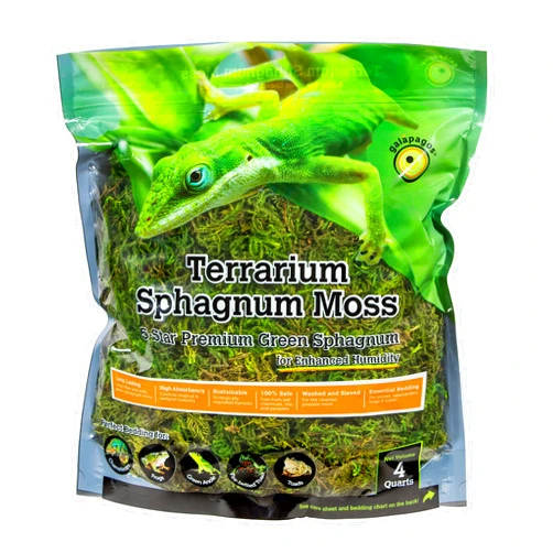 Galapagos Galápagos (05213) Terrarium Green Sphagnum Moss, Natural, 4 Quart