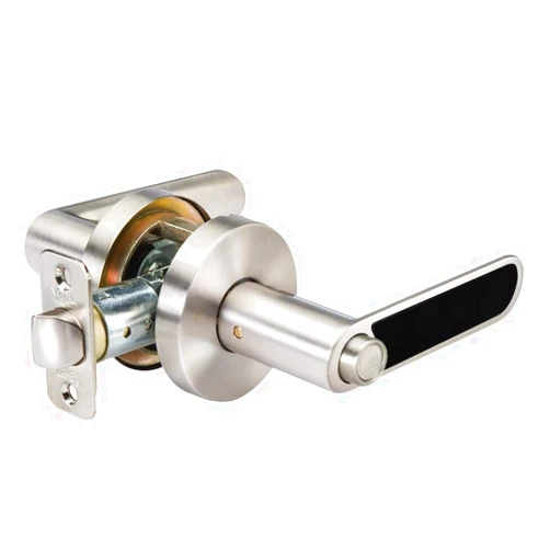 Yale Security D520LN01 Kincaid BK, Satin Nickel Privacy Lever Lock