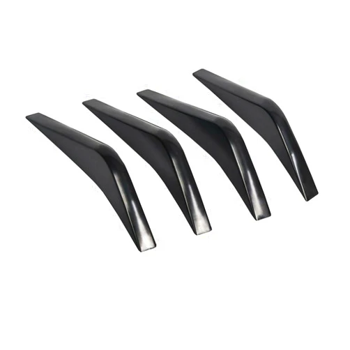 EDEMCO 4PCS Car Rear Bumper Diffuser Fins Universal Back Bumper Spoiler Splitter Fit for Corvette C7 2014-2019 (Color : Gloss Black)