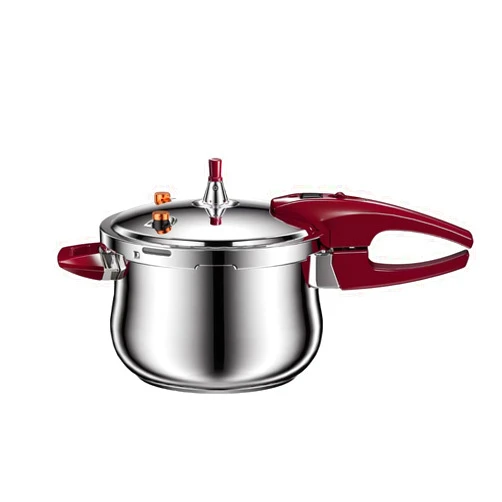 Bewinner Stainless Steel Pressure Cooker 80KPA, Cookware Pressure Canner Rice Cooker with Safety Valve Devices, Compatible with Gas & Induction Cooker (6L)