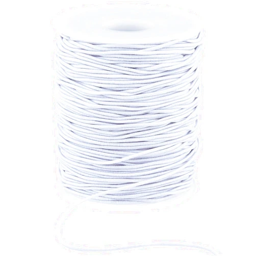 Hapeper Elastic String Cord Bracelet Beading Stretchy Cord for Bracelets Jewelry Making Necklaces, 1mm 109 Yards (White)