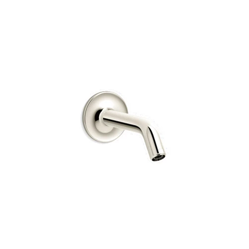 KOHLER 933-SN Purist Shower Arm and Flange, Showerhead Fittings, 1/2-14 NPT Connection, Fits any KOHLER Showerhead, Vibrant Polished Nickel