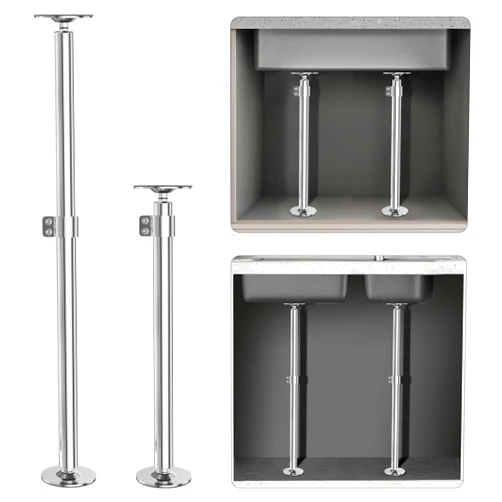 Eapele Undermount Sink Brackets, Undermount Sink Support, Adjustable Stainless Steel Sink Legs Installation and Repair System Kit for Kitchen or Bathroom