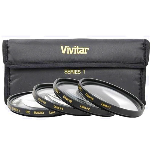 Vivitar Series 1 +1 +2 +4 +10 Close-Up Macro Filter Set w/Pouch (52mm)