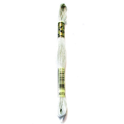 DMC 117-3072 Mouline Stranded Cotton Six Strand Embroidery Floss Thread, Light Beaver Grey, 8.7-Yard