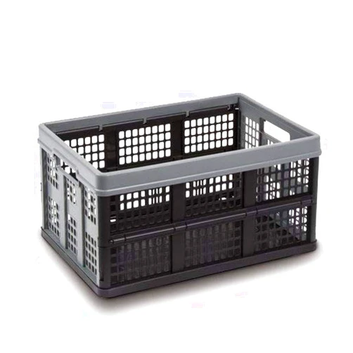 Clax® crate | folding box | basket (grey/black)