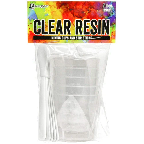 RANGER INDUSTRIES CLEAR RESIN STK, (5) Mixing Cups & (5) Stir Sticks