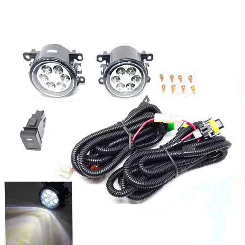 SSHLIGHT LED Fog Lights Kit Compatible with Suzuki GRAND VITARA 2006-2014 with (Switch Wires Relay Clear Lens)