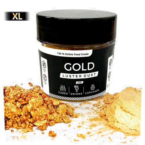 Luster Products Edible Luster Dust for Chocolate, Cakes, Sweets, Cookies, & Drinks - 15 Grams-(0.52 OZ) Edible Cake Decorating Supplies Edible Dusting Powder 100 % food safe