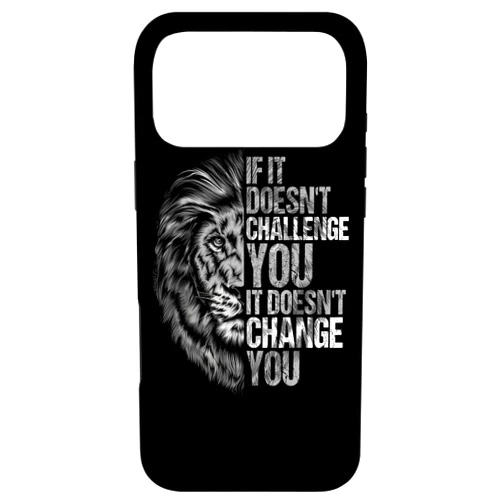 Coole Motivations- und Trainingsausrüstung Motivational Training and Fitness Quotes Lion Mindset Case for iPhone 17 Pro Max