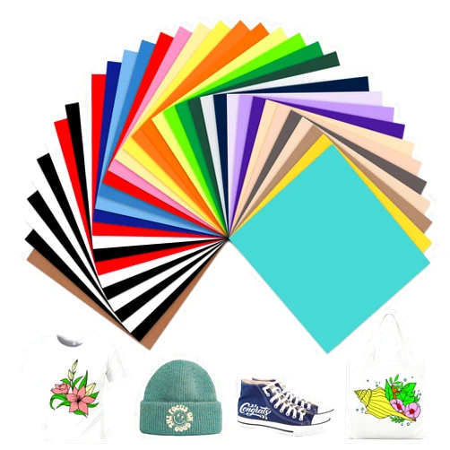 Dysania HTV Heat Transfer Vinyl Bundle - 36 Pack Iron on Vinyl for Circut, 12