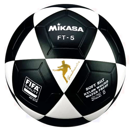 MIKASA FT5 Goal Master Soccer Ball Size 5 Official Footvolley Ball White Black