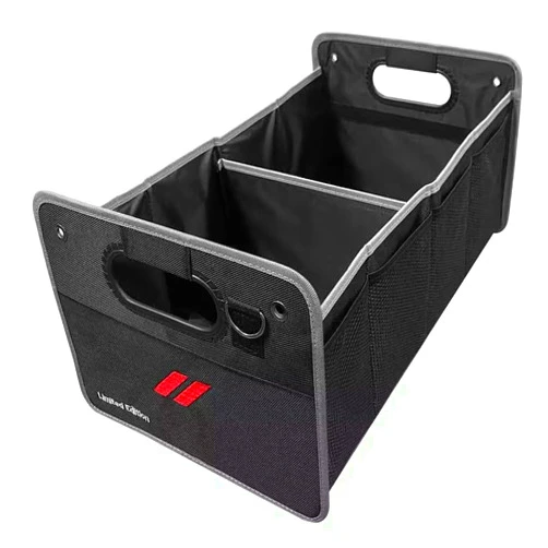 Qianjiang Car Trunk Organizer, Trunk Storage Box with Handle For Dodge Charger Challenger, Collapsible 2 Compartment Automotive Storage Box, Waterproof Oxford Polyester Travel Accessories (B Stype)