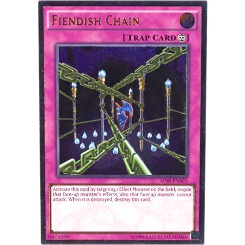 YU-GI-OH! - Fiendish Chain (AP08-EN003) - Astral Pack: Booster Eight - Unlimited Edition - Ultimate Rare