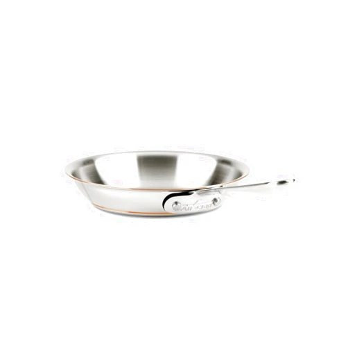 All-Clad Copper Core 5-Ply Stainless Steel Fry Pan 8 Inch Induction Oven Broiler Safe 600F Pots and Pans, Cookware Silver