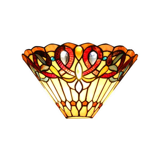 RADIANCE goods Tiffany-Style 1 Light Victorian Indoor Wall Sconce 12