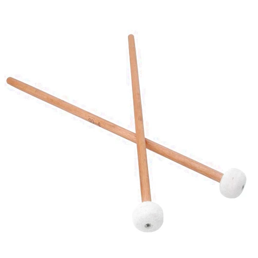 Jacksking Drum Mallets Sticks 2Pcs Mallet Percussion Drum Mallet Hammer White Felt Timpani Snare Drum Musical Instrument Accessories