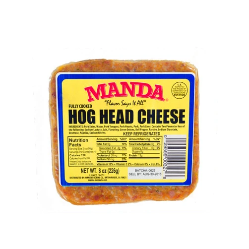 Creole Foods Manda Hog Head Cheese Mild (6 Pack)