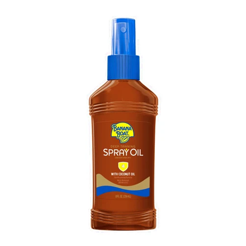 Banana Boat Deep Tanning Spray SPF 4, 8 Ounces Each, (Value Pack of 9)