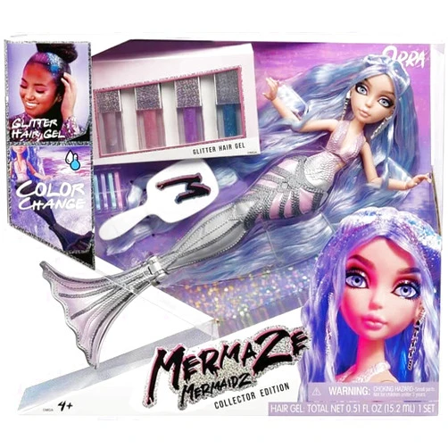MERMAZE MERMAIDZ Color Change Orra Deluxe Fashion Doll with Wear and Share Hair Play,Multicolor,580843