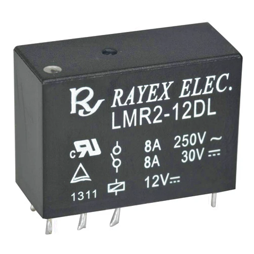 Rayex LMR2-12DL 12V DC DPDT Relay (Pack of 2)