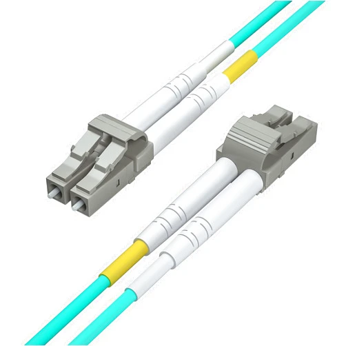 H!Fiber.com 1M OM3 LC to LC Fiber Patch Cable, 10Gb Multi-Mode Jumper Duplex LC-LC UPC 50/125um, LSZH, Fiber Optic Cord for 10G/1G MMF SFP Transceiver, Fiber Networks and More, 1-Meter(3.3ft), Green