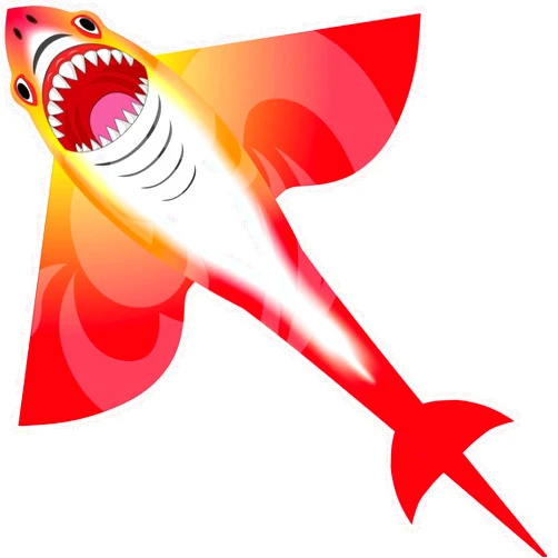Lanrui Shark Kites for Kids and Adults - Easy to Fly Beginner Kite, Outdoor Beach Game