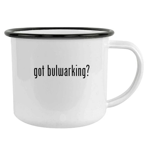 Molandra Products got bulwarking? - 12oz Camping Mug Stainless Steel, Black