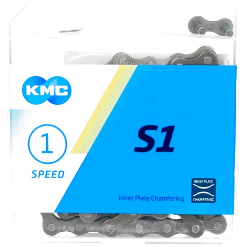 KMC Unisex's S1 Chain, Brown, Wide (1/8
