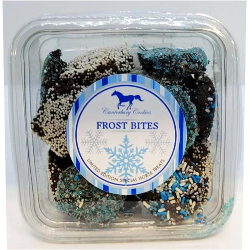 CANTERBURY COOKIES Frost Bites - Horse Treats - 24 oz Container - Winter Horse Cookies - Limited Edition