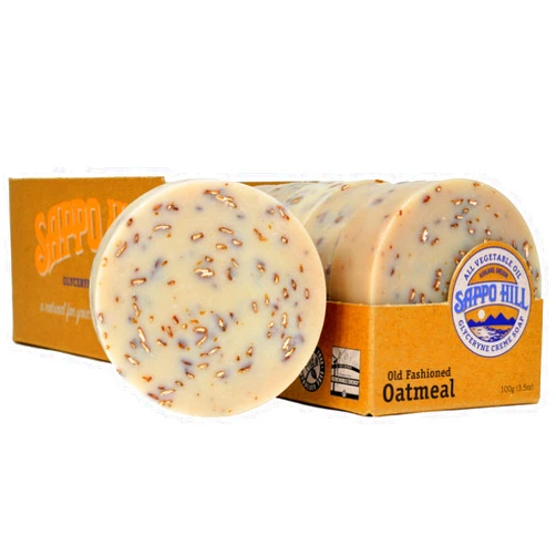 Sappo Hill Oatmeal Glycerine Soap - 3.5 oz - Case of 12