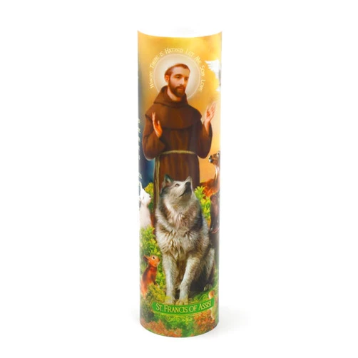 THE SAINTS COLLECTION St Francis Flameless LED Candle