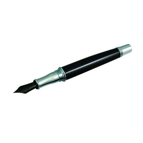 Monteverde Invincia Deluxe Chrome Fountain Pen, Broad Nib (MV41291 B NIB)